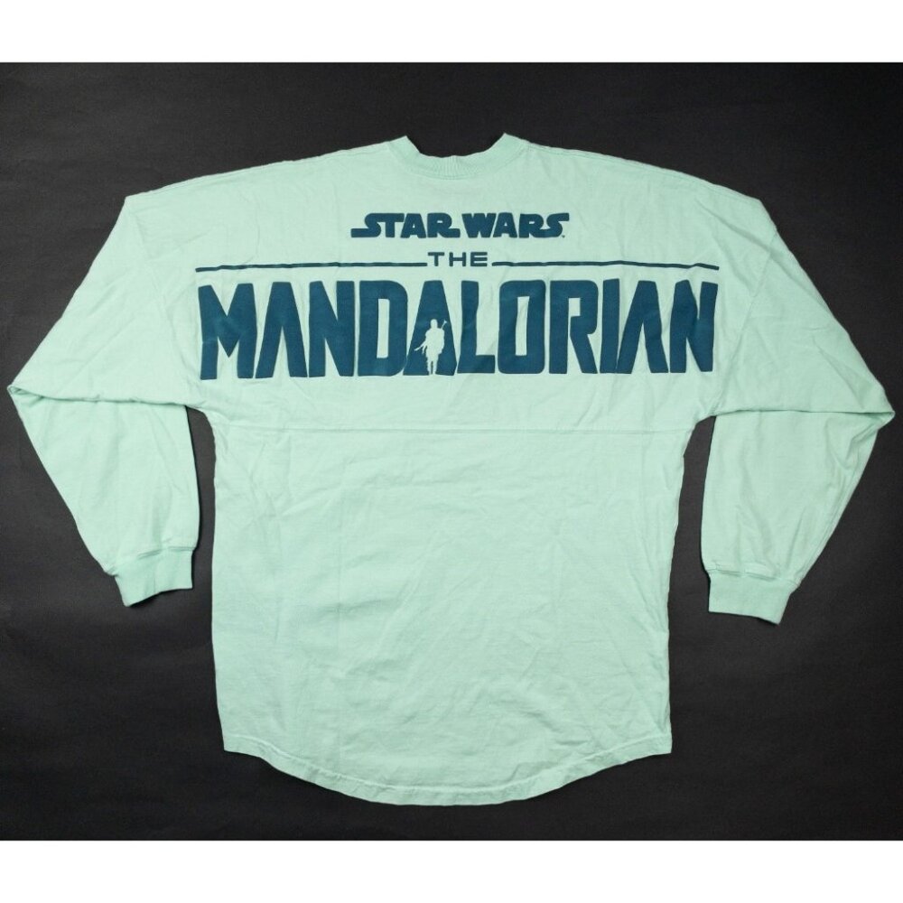 Spirit Jersey Star Wars The Mandalorian Grogu Shirt Disney Parks Mint Green Size - Picture 1 of 12